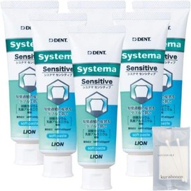 kurahooon Set of 6 Systema Sensitive Soft Paste 85g Toothpaste Toothpaste Toothpaste Fluorine 1450ppm Dental Exclusive kurahooon Cotton Set