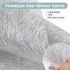 Fleece Table Runner, Silver, 23 cm x 30 m Table
