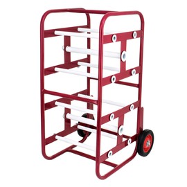 AdirPro Transportable Multiple Axle Cable Caddy - Multi-Spool Wire Rack Dispenser - Easy Use Cable Holder & Distribution - for Workplace Efficiency