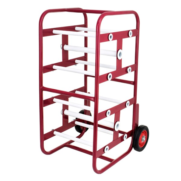 AdirPro Transportable Multiple Axle Cable Caddy - Multi-Spool Wire Rack