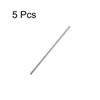 sourcing map Pack of 5 Full Round Rods Stainless Steel