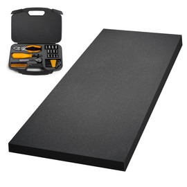 Tool Box Foam Tool Organizer - 48" L X 24" W X 1" H, Large Size Customizable High Density Polyethylene Foam Sheet for Toolbox, Packaging, Transport and Crafts