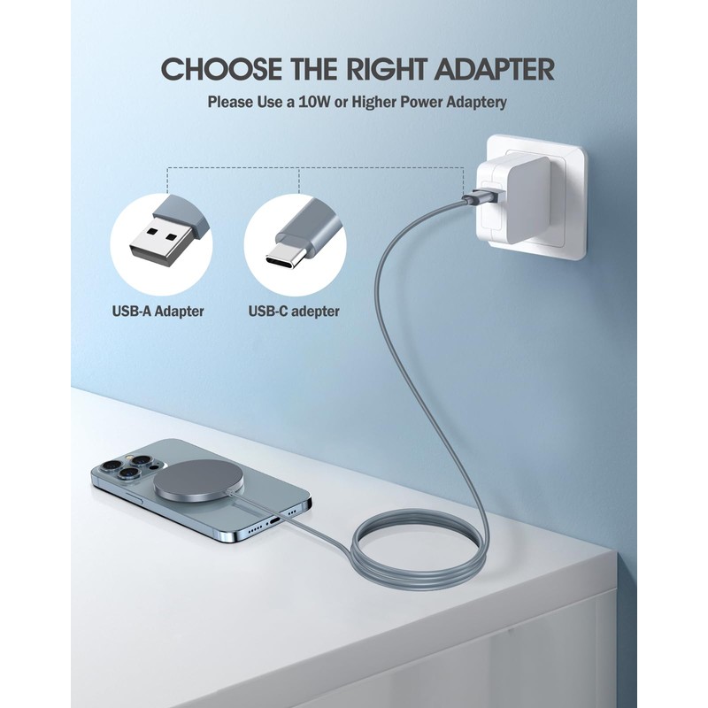 Magnetic Wireless Charger 15W Fast Charger for Cell Phone 17/