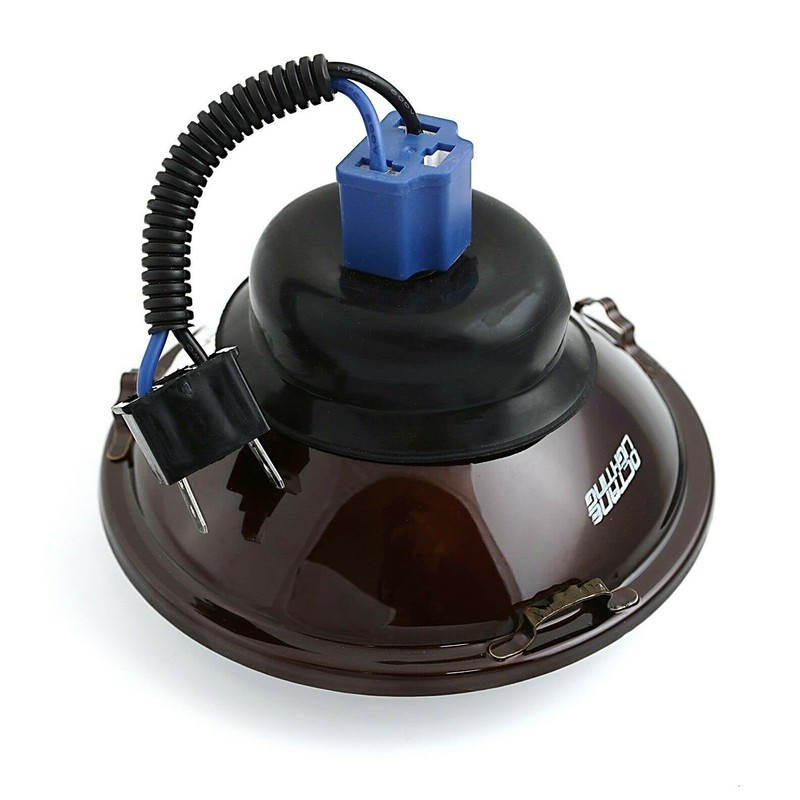 Octane Lighting 5 3/4 Halogen Diamond Crystal Clear Blue Headlight