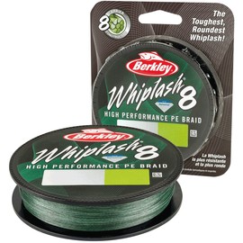 Berkley Whiplash 8 Braided Fishing Line - 100% Dyneema 8 Strand Braid for Saltwater and Freshwater Fishing