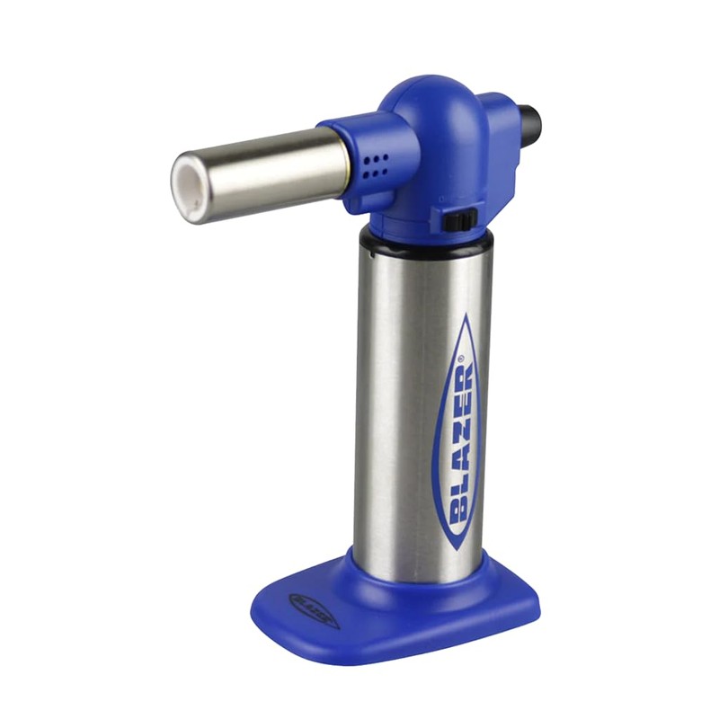 Big Buddy Refillable Turbo Torch Lighter- White Culinary Blow Torch,