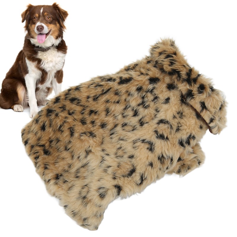 Pet Leopard Print Cloak Cute Retro Stylish Puppy Plush Jacket