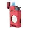 Visol LighCut Butane Torch Lighter Triple Flame Refillable Gas Lighter,