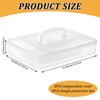 FMOACEN 3PCS Pizza Dough Proofing Box, 12.2 x 8.6 Inch