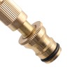 Alnicov 2pcs Solid Heavy-Duty Garden Hose Nozzle Brass Adjustable Hose