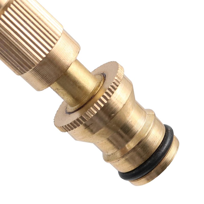 Alnicov 2pcs Solid Heavy-Duty Garden Hose Nozzle Brass Adjustable Hose