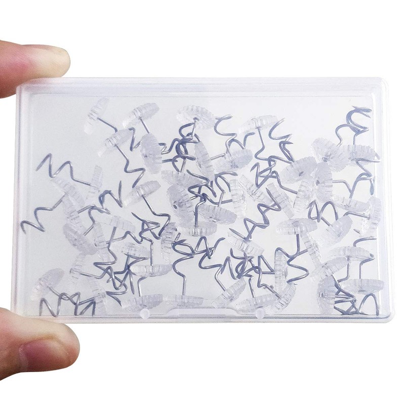 TTSAM Twist Pins with Clear Heads, Ideas Bedskirt Pins for