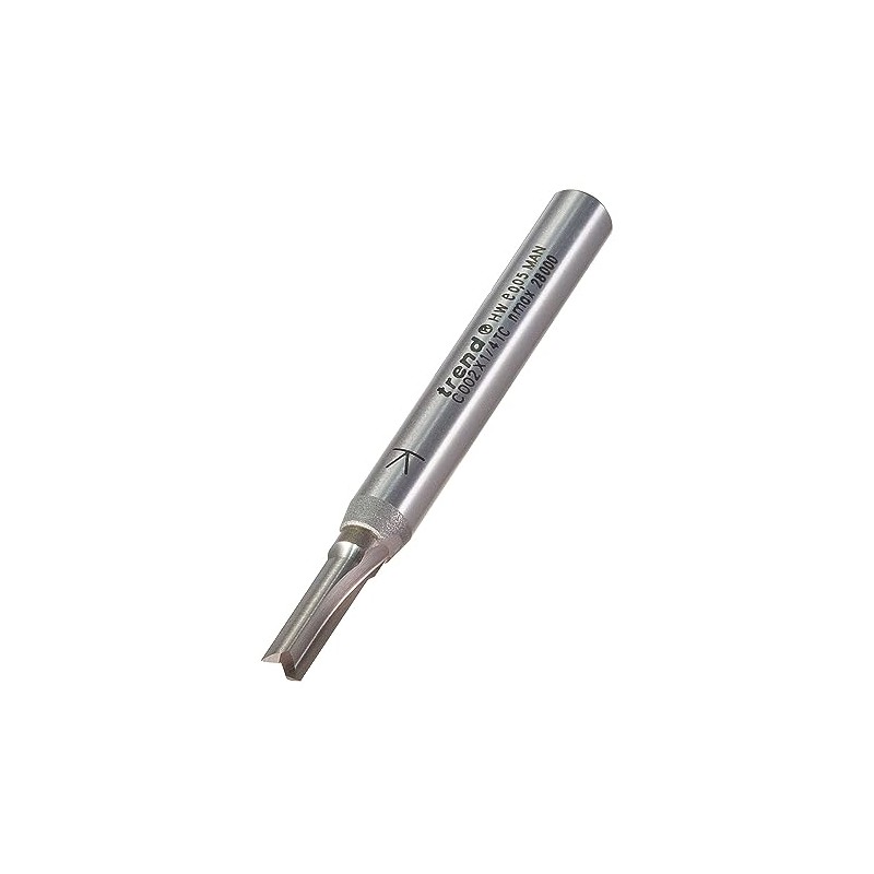 Trend Craft Pro 1/4in shank straight router cutter - 4mm