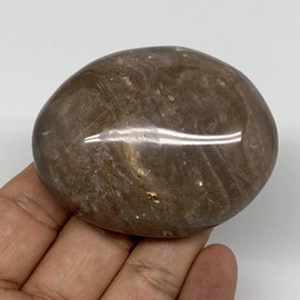 117.2g, 2.4"x1.9"x1.1" Small Natural Untreated Black Opal Crystal Polished Gallet Shape Palm-Stone Gemstones @Madagascar, B9618