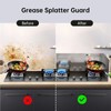 4 Sided Grease Splatter Guard,Foldable Stainless Steel Splatter Guard Oil