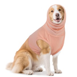 LelePet Dog Anxiety Relief Shirt, Dog Vest Neck Wound Cover, Two Way Wearing Calming Shirts for Dogs Anxiety, Dogs Anxiety Calming Wrap for Fireworks, Thunderstorm, Travel, Separation, Purple M