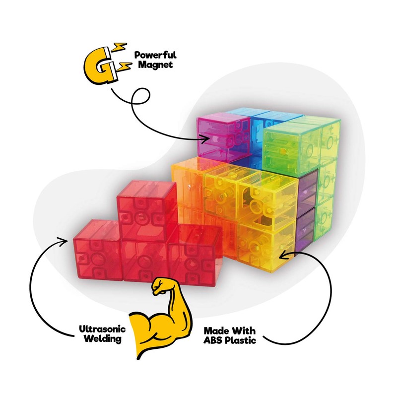 Magic Magnetic Cube, a game of concentration and mental sharpness,