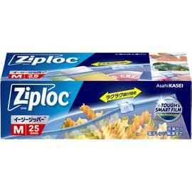 Ziploc Easy Zippers, Medium, 25 Count