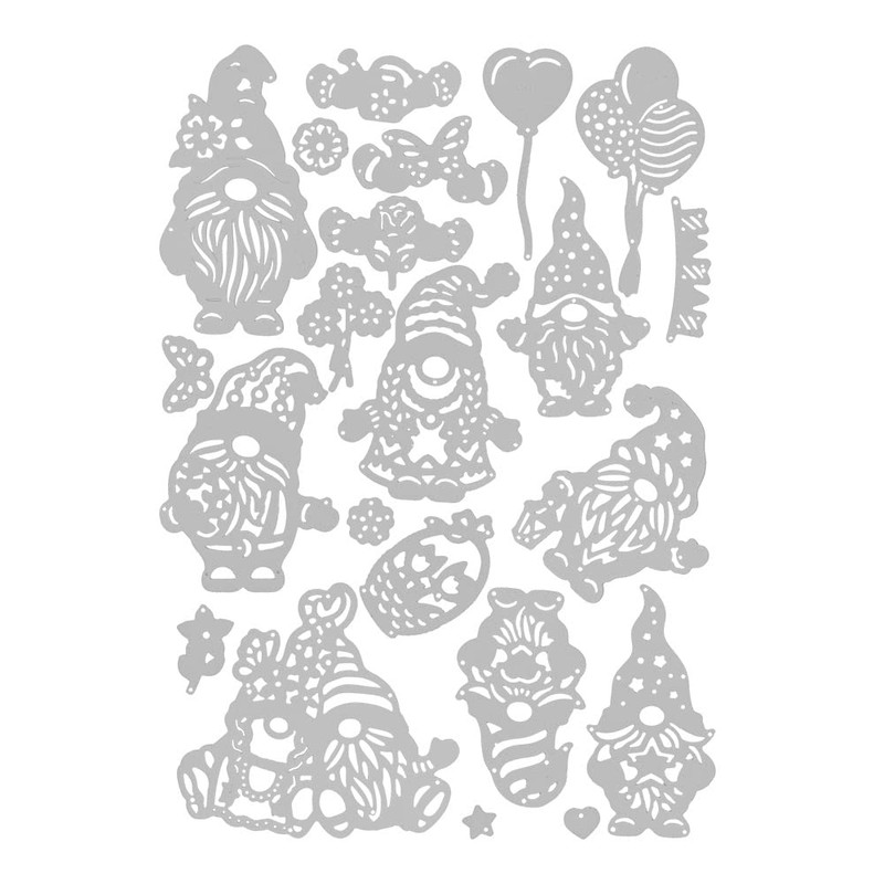 Ideen mit Herz 22 x Gnome All Year Round Cutting