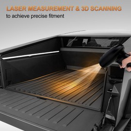 Bed Mat Compatible with Cybertruck 2025 2024 2023: AOMSAZTO All Weather Truck Bed Mat & Frunk Mat & Sub Storage Box Mat TPE Trunk Accessories Waterproof Heavy Duty Pickup Car Bed Cargo Mat, Black