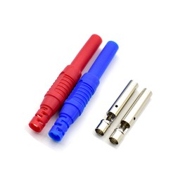 5Colors Insulated Safety Shrouded 4mm Female Banana Plug Jack Socket Solder DIY Cable Connectors Adapters for Electrical Testing 10Pcs