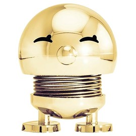 Hoptimist Bimble, Scandinavian Bobble Figure, Decorative Living Room, Desk Decoration, Office Gadgets, Great Small Gifts, 4.5 x 5.8 x 6.6 cm, Small, Gold
