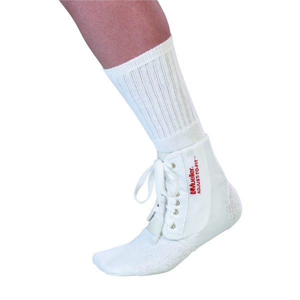 MUELLER Sports Medicine AdjusttoFit Ankle Brace, White