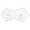 Quilting Ruler, Double Pentagon Quilting Rulers Transparent Acrylic Patchwork Sewing