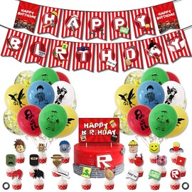 WOWTAC Happy Birthday Balloons, Happy Birthday Balloons, Birthday Party Flags, Happy Birthday String Flags, Celebration, Outdoor