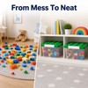 Building Blocks Storage Box for Kids - Transparent Stackable Organizer