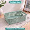 3 Pack Plastic Storage Baskets