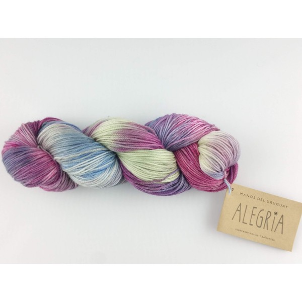 Manos Del Uruguay Alegria A9453 Macachines, 100g, Hand Dyed Sock