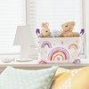 Allure Home Creation Rainbow Hearts 2-Piece Laundry Hamper and Storage