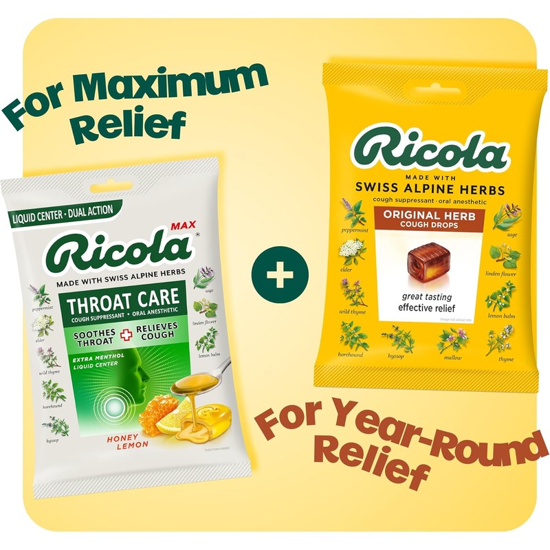 Ricola Cough Drops, Natural Herb , 21 Drops, 1 Count