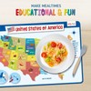 merka Kids US Map Placemat for Dining Table, Non Slip