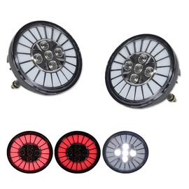 GTINTHEBOX Clear Lens Rear Bumper Reflector Tail Brake Reverse Backup Light Compatible with 2006-2009 Pontiac Solstice & 2002-2009 GMC Envoy