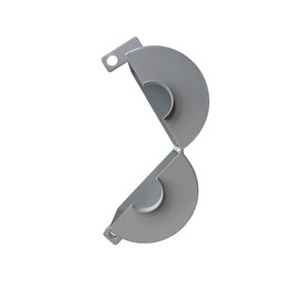 Gascem Door Knob Lockout Device (Matt Silver, Padlock Not Included). Door Handle Lock - Prevents Doorknobs from Turning and Access to Keyhole. Childproof Door Knob Cover.