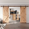 EaseLife 12 FT Double Door Sliding Barn Door Hardware Track