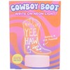 Fizz Creations Cowboy Boot Write On Neon Light. USB-Powered Write