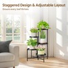 LASZOLA 5 Tier Large Plant Stand Indoor Tall with 10