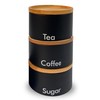 MantraRaj 3PCS Tea Coffee Sugar Canister Set Kitchen Canister Set