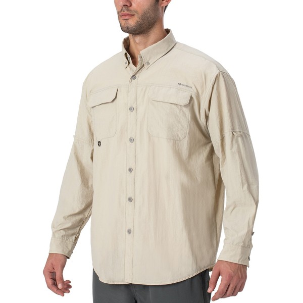 NAVISKIN Men's Sun Protection Fishing Shirts UPF 50+ Long Sleeve