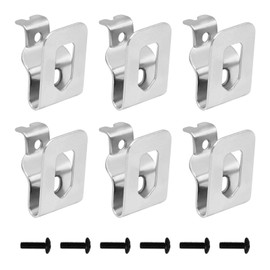 6 Pack Belt Clips, Replacement Belt Hook Clip, Drill Belt Clip Hooks, Stainless Steel Replacement Drill, Quick Response Drill Belt Clip, Tool Clips with Screws Fit for Power Tools, Driver