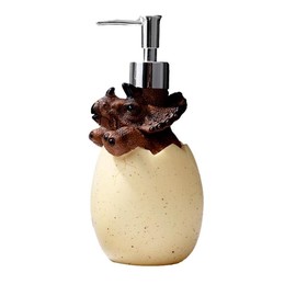Queen-b Soap Dispenser, Dinosaur, Cool, Children, Refill Container, Large Capacity, Bottle, Shampoo, Conditioner, Body Soap, Hand Soap, Bathroom, (Triceratops)