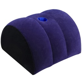 Portable Wedge Pillow Inflatable Cushion - Body Positioners Lightweight Wedge Pillow for Sleeping, Leg Elevation, Use in Bed, Travel, Camping, Fast Inflating Deflation（Arch Pillow）