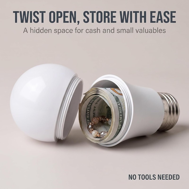 Sight Secret Light Bulb, Safe Light Bulb Secret Compartment, Lightbulb