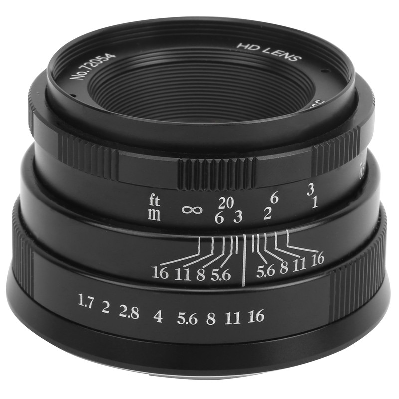 NEWYI 35mm F1.7 M4/3 Mount Large Aperture Portrait Fixed Focus