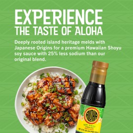 Aloha Soy Sauce, Lower Salt, 12 Ounce