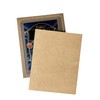 400 Packs 3.5x4.5 Inch Corrugated Cardboard Sheets, Premium Brown Corrugated
