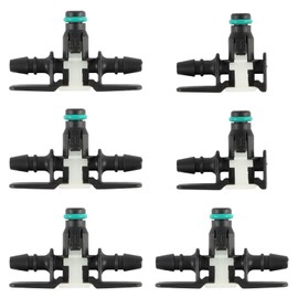 LELEHOKA 68229388AA Fuel Injector Return Fitting Compatible with RAM Grand Cherokee EcoDiesel 3.0L, 4Pcs “T” 2Pcs “L” Oil Returns Joint